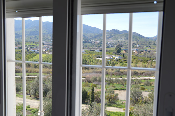 Vistas del campo desde la ventana